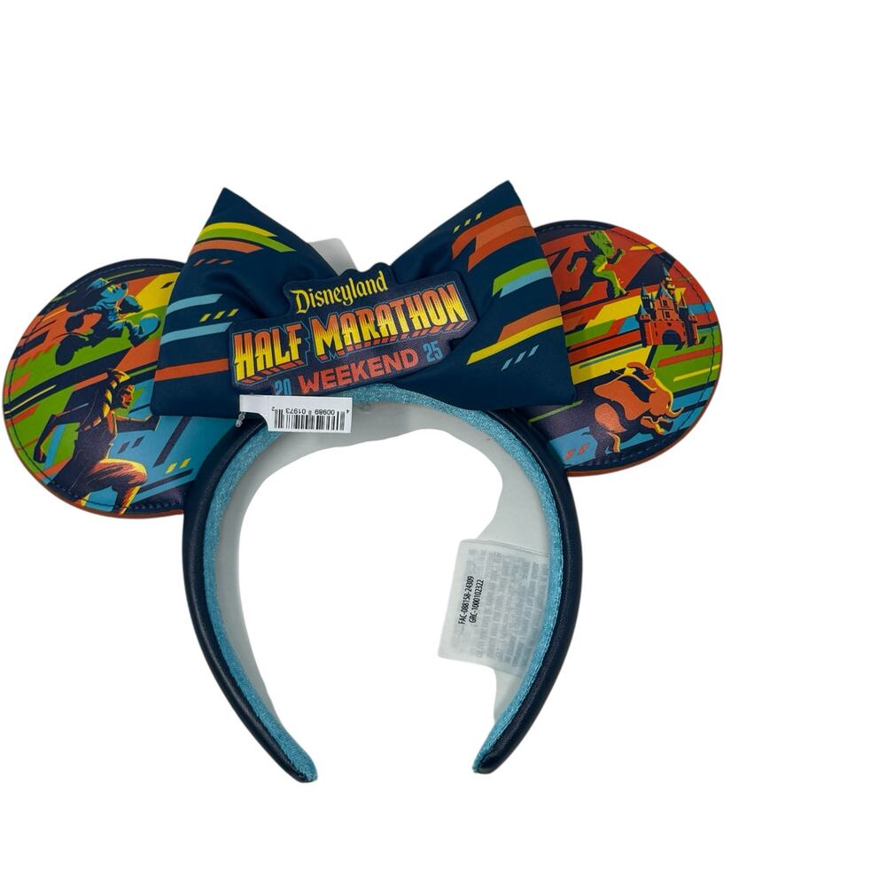 NWT Disney Marvel Disneyland Half Marathon Weekend 2025 Minnie Ears Headband - Picture 12 of 12
